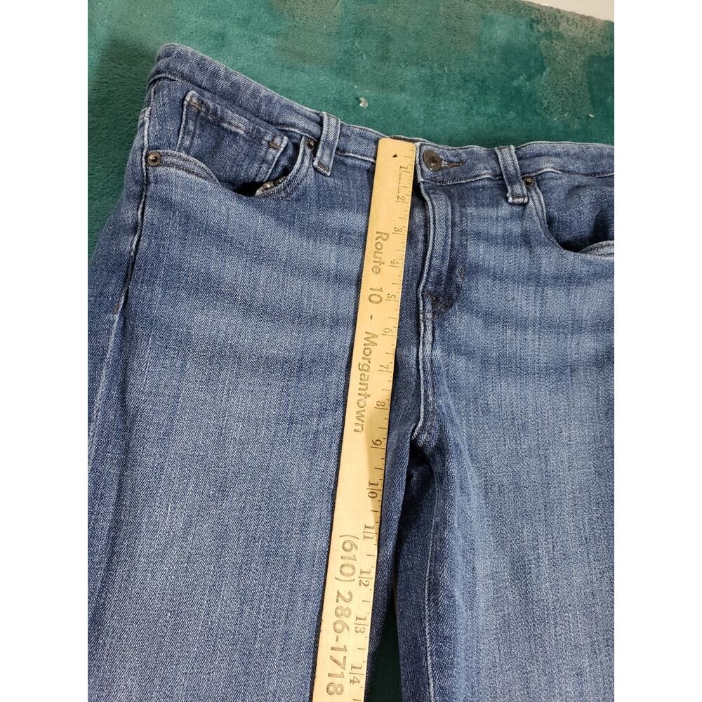 Buffalo Jeans Sz 31 Womens Blue Denim Stretch Pants Mid Rise Alexa Slim Straight - Picture 8 of 14